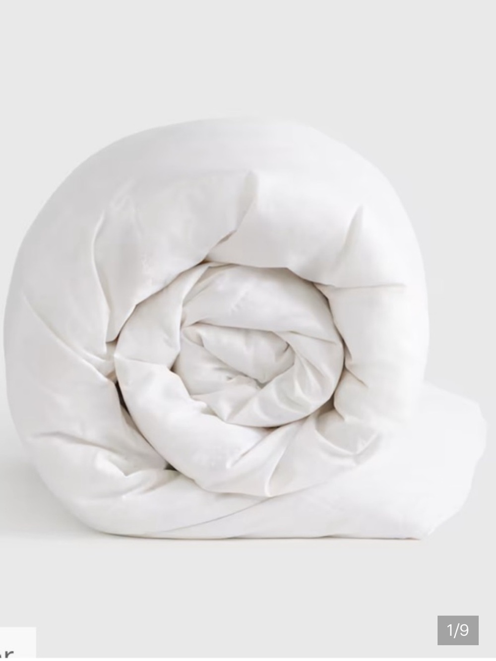 NWT Quince Premium Duck Down Lightweight Comforter King / Cal King 9927